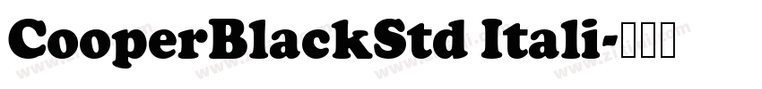CooperBlackStd Itali字体转换